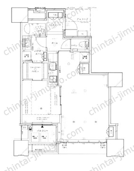 ドゥ・トゥール EAST47Fの間取図