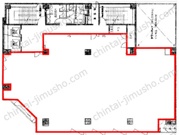 Yokohama Bayside Building4Fの間取図