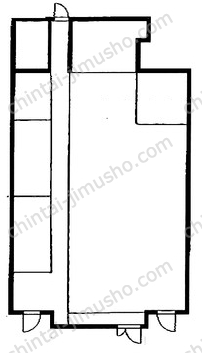 ミサト産業本社ビル1Fの間取図