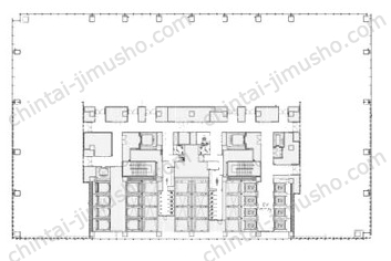 東京駅前八重洲一丁目東B地区第一種市街地再開発事業25Fの間取図