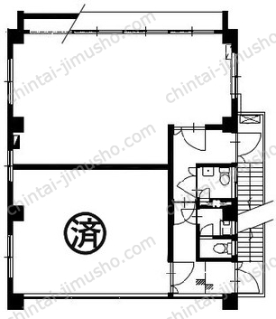 田辺ビル3Fの間取図