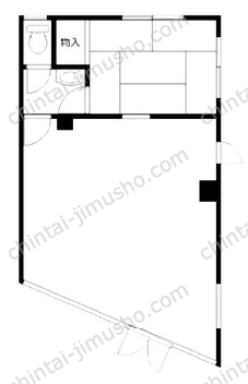 オガワビル1Fの間取図