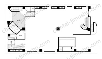 アステシオビル1Fの間取図