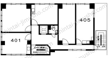 神田中央ビル4Fの間取図