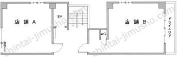 大橋TKビル1Fの間取図