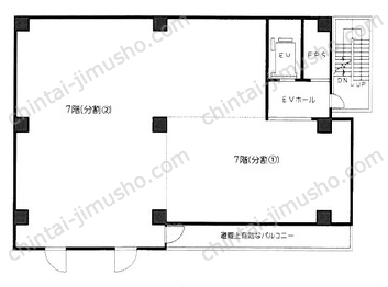 西葛西内宮ビル7Fの間取図