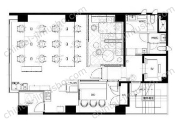 NOVEL WORK 新宿御苑2Fの間取図