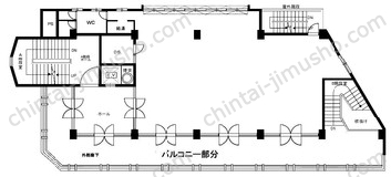 金子商事本社ビル2Fの間取図