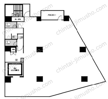 西船BLDG.4Fの間取図