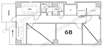 SANOS日本橋ビル6Fの間取図