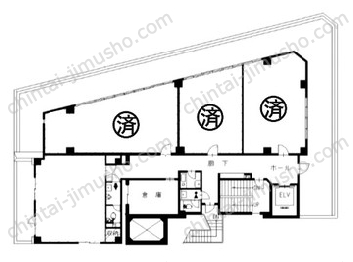 新富ミハマビル8Fの間取図