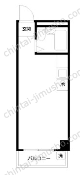 セザール東大久保1Fの間取図