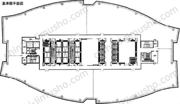 汐留シティセンター12Fの間取図