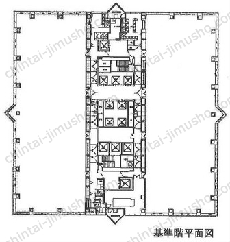 西新宿三井ビルディング2Fの間取図