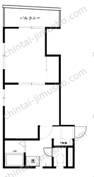 光栄ハイツ1Fの間取図