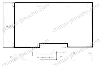 柏屋ビル1Fの間取図