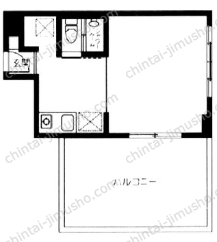 霞町・五番館5Fの間取図