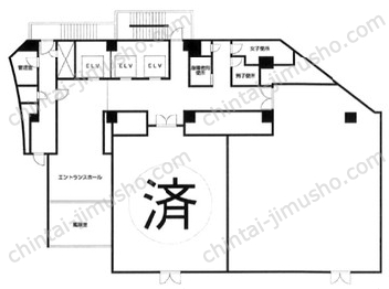 富士見ハイネスビル1Fの間取図