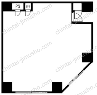 新橋ウエストビル1Fの間取図