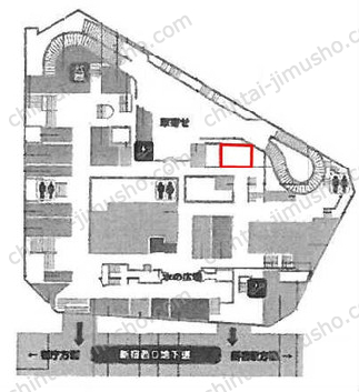 新宿センタービルB1Fの間取図