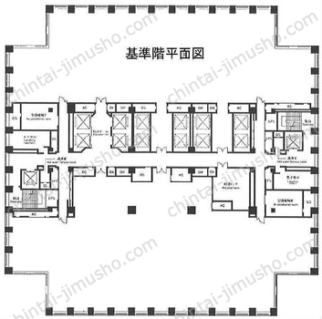 聖路加タワー30Fの間取図