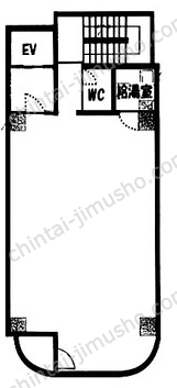 協建新宿1丁目ビル3Fの間取図