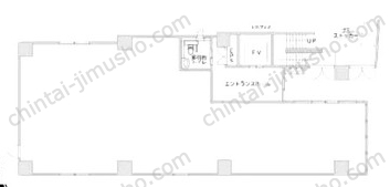 ミツタカビルⅡ1Fの間取図