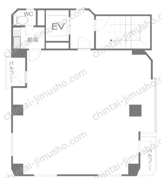 ロリエ市ヶ谷ビル2Fの間取図