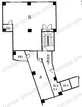 ハセガワビル2Fの間取図