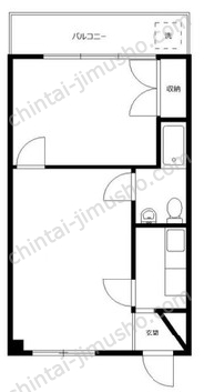 トキワマンション3Fの間取図