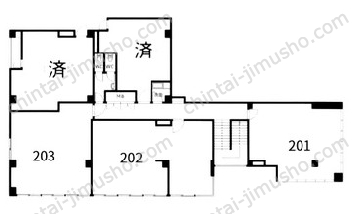 西八平沼ビル一括貸の間取図