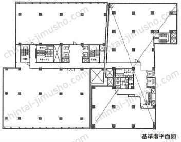 新虎ノ門実業会館9Fの間取図