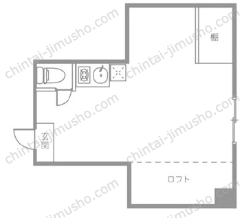 AIマンション1Fの間取図