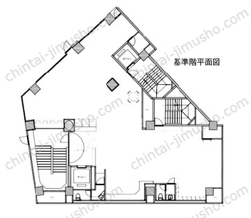 小林ビル／goodoffice渋谷駅前5Fの間取図