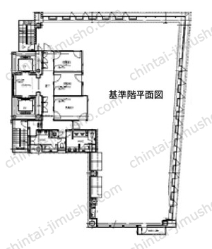 （仮称）築地PREX2Fの間取図