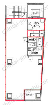 麹町トーセイビル9Fの間取図