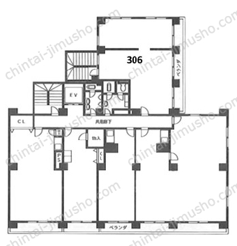 白鳩マンション3Fの間取図