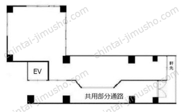 赤坂江戸清ビル1Fの間取図