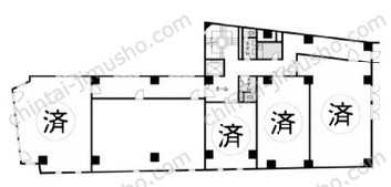 森町ビル4Fの間取図