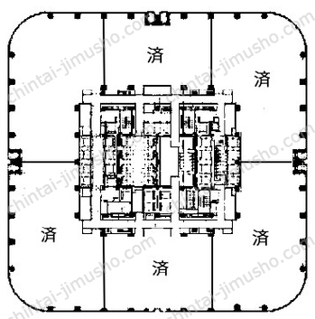 麻布台ヒルズ　森JPタワー11Fの間取図