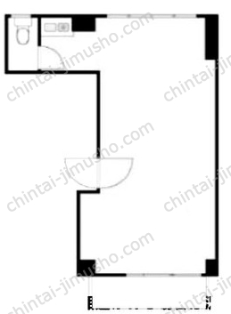 横谷ビル2Fの間取図