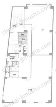 東酒類ビル5Fの間取図