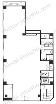 南水ビル6Fの間取図