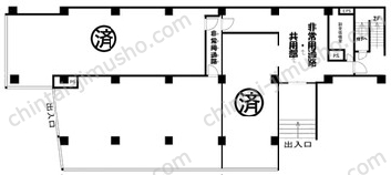 M-PARTⅡ日暮ビル1Fの間取図