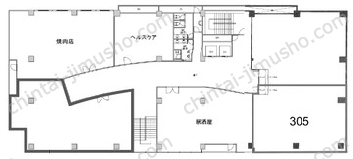 和紅ビル3Fの間取図