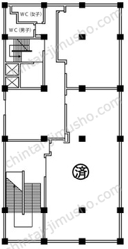 ファミリーコーポ南行商協ビル2Fの間取図