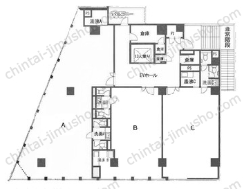 タクエー吉田町ビル8Fの間取図