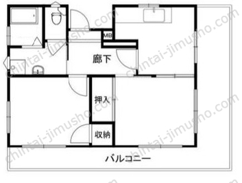 三光連雀ビル4Fの間取図