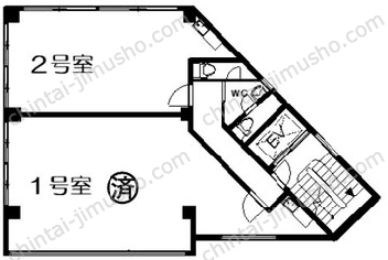 石川ビル2Fの間取図