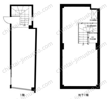 第12シグマビルディング三田一括貸の間取図